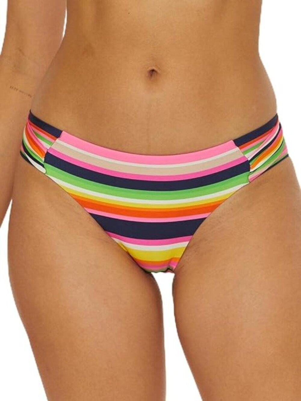 Trina Turk 'Anniversary Stripe' Tab-Side Hipster Bikini Swimsuit Bottom